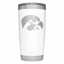 Best reviews of 🥰 College Tumblers & Travel Mugs YETI Iowa Hawkeyes 20oz Rambler Tumbler 🌟