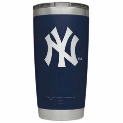 Budget 👏 MLB Tumblers & Travel Mugs YETI New York Yankees 20oz. Rambler Tumbler 🥰