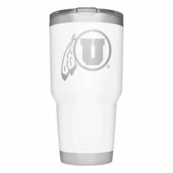 Best Pirce ✔️ College Tumblers & Travel Mugs YETI Utah Utes 30oz Rambler Tumbler 🥰