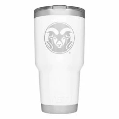 Coupon ⭐ College Tumblers & Travel Mugs YETI CSU Rams 30oz Rambler Tumbler 💯