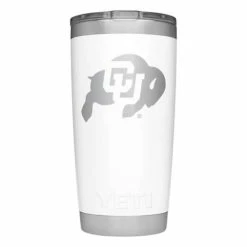 Buy ⌛ College Tumblers & Travel Mugs YETI Colorado Buffaloes 20oz Rambler Tumbler 🔥