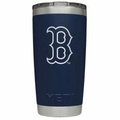 Promo ✔️ MLB Tumblers & Travel Mugs YETI Boston Red Sox 20oz. Rambler Tumbler 🧨