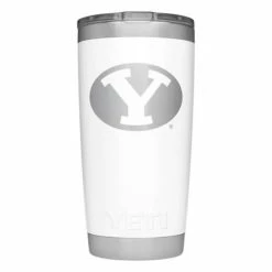 New ✔️ College Tumblers & Travel Mugs YETI BYU Cougars 20oz Rambler Tumbler ❤️