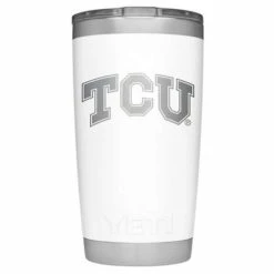 New 😉 College Tumblers & Travel Mugs YETI TCU Horned Frogs 20oz. Rambler Tumbler 🌟